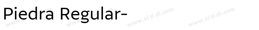 Piedra Regular字体转换